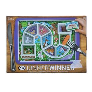 Fred Dinner Winner Tray Kid’s Plate Fairytale Unicorn Path Game Style - Complete